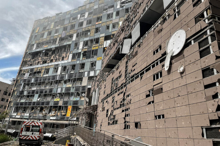 Spendenaufruf für das zerstörte Kinderkrankenhaus in Kyjiw